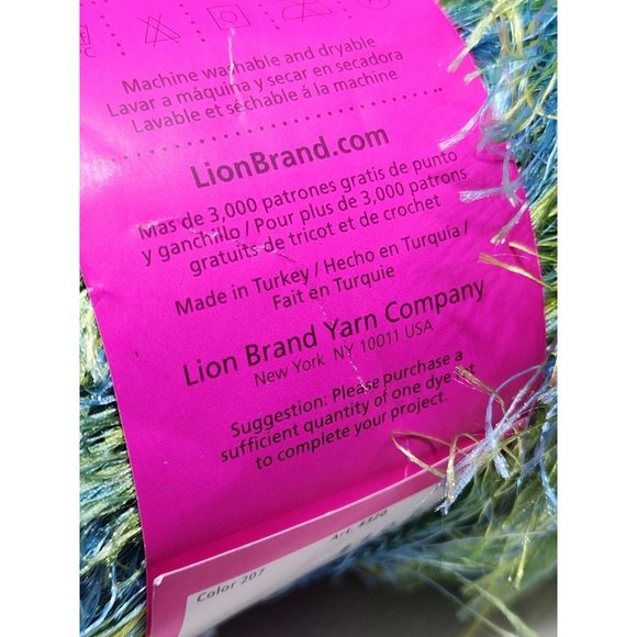 Fun fur Color 207 Art #320 Lot 118426 Polyester 57yd Yarn Multicolor - Picture 15 of 16